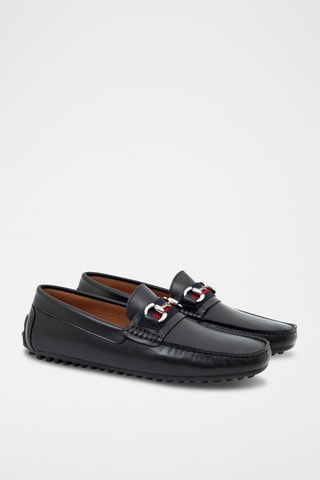 Leren Mocassins Berak - Zwart