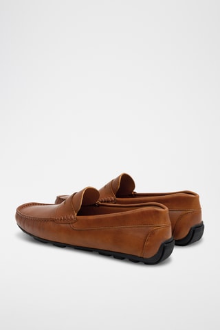 Leren Mocassins Bhome - Lichtbruin