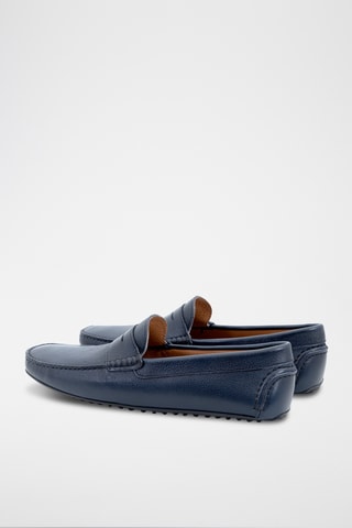 Leren Mocassins Efron - Marineblauw