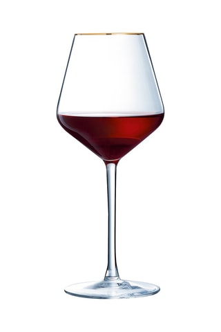 4 verres à pied en cristal Goldie 47 cl
