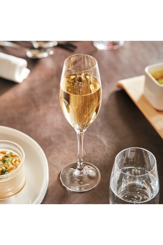 6 flûtes en cristallin Séquence 24 cl