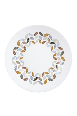 6 assiettes creuses en verre opale Florescence 20 cm