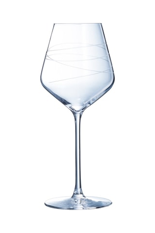 6 verres à pied en cristallin Abstraction - 38 cl 