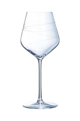 6 verres à pied en cristallin Abstraction - 47 cl 