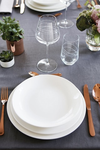 6 verres à pied en cristallin Abstraction - 47 cl 