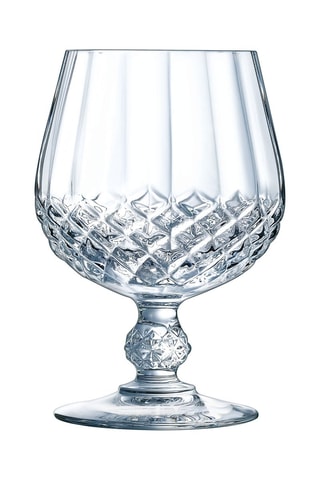 6 verres à pied en verre ultra transparent Longchamp - 32 cl
