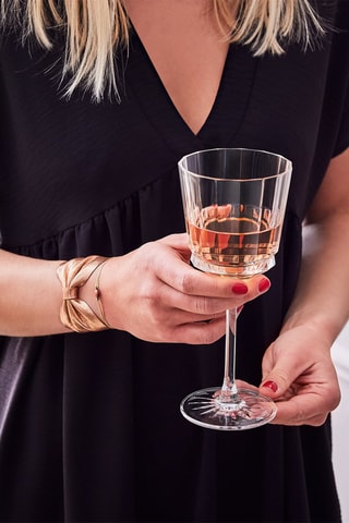 6 verres à pied en verre ultra transparent Macassar - 25 cl