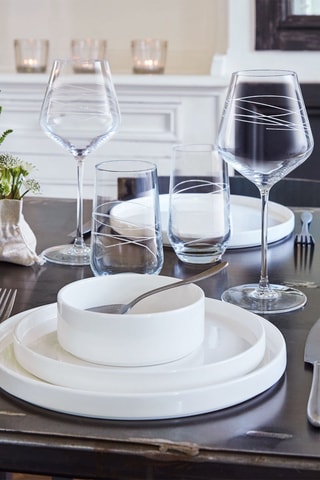 6 verres en cristallin Abstraction  40 cl