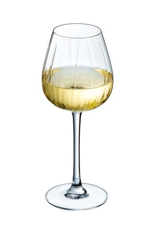 4 verres à pied en cristallin Swirly 35 cl