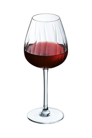 4 verres à pied en cristallin Swirly 47 cl
