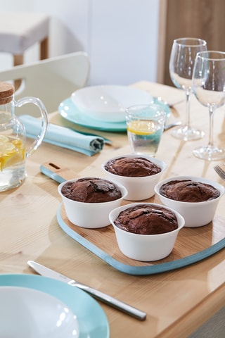 4 ramequins en verre opale Smart Cuisine - 12 cm