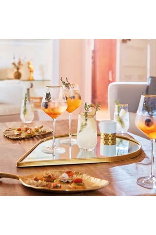 Service de verres Ultime Bord Or - 16 pièces