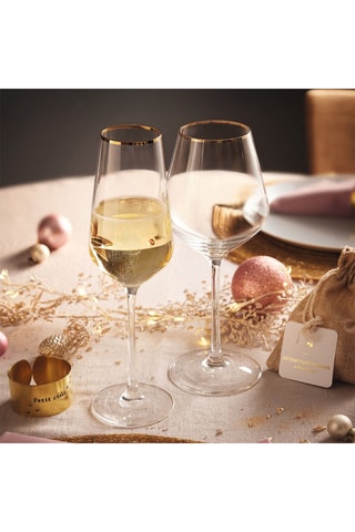 Service de verres Ultime Bord Or - 16 pièces