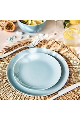 4 assiettes à dessert en verre opale Diwali - 19 cm