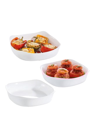 3 plats au four Smart Cuisine - 29 x 29 cm et 20 x 20 cm