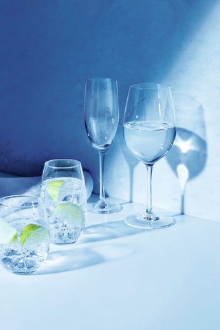 6 verres à pied en verre ultra transparent Macassar - 25 cl