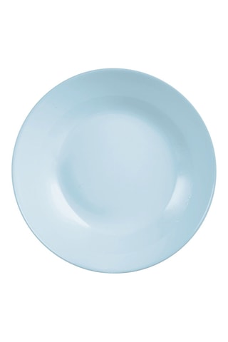 4 assiettes creuses en verre opale Diwali - 20 cm