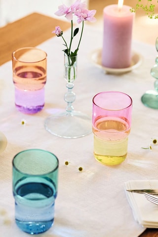 4 verres à eau Candy Mix - 32 cl