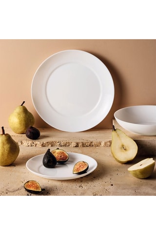 4 assiettes à dessert en verre opale Apy - 18 cm