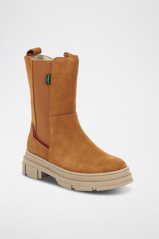 Botins em nobuck Kick Goz - Camel