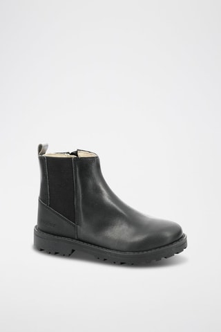 Botins em couro Groofit - Preto