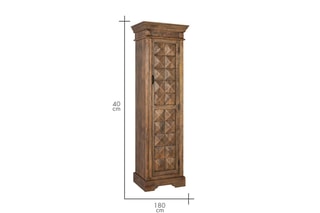 Meuble bar 1 porte en manguier - 56 x 180 x 40 cm