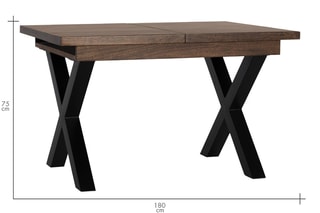 Table extensible - Noyer