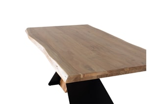 Table - Naturel et noir