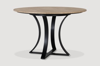 Table à manger -  Naturel et noir