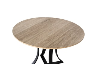 Table à manger -  Naturel et noir