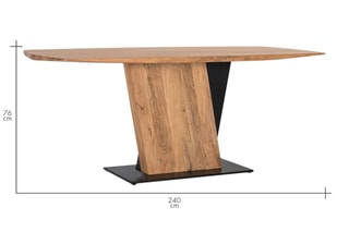 Table - Naturel et noir
