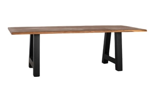 Table à manger -  Naturel et noir