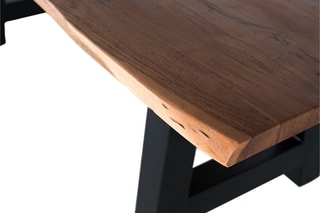 Table à manger -  Naturel et noir