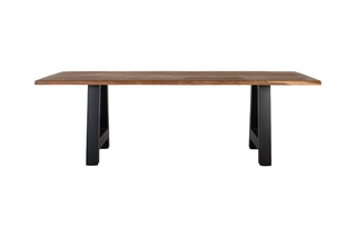 Table à manger -  Naturel et noir