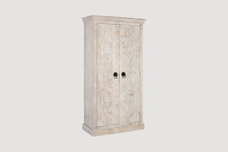 Armoire 2 portes en manguier - 90 x 166 x 40 cm
