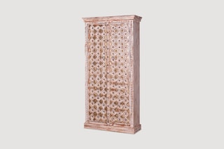 Armoire 2 portes - Naturel et doré