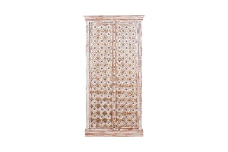 Armoire 2 portes - Naturel et doré