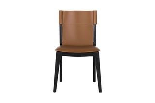 2 chaises - Marron et noir
