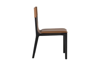 2 chaises - Marron et noir