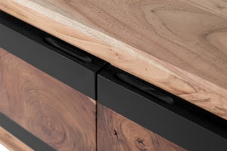 Meuble TV 3 portes en manguier - 160 x 50 x 40 cm