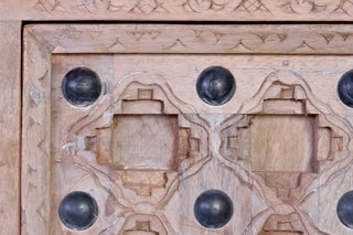 Meuble TV 2 portes - Naturel