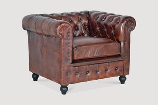Fauteuil Chester - Marron vieilli