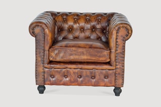 Fauteuil Chester - Marron
