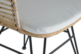 2 fauteuils - Naturel et noir