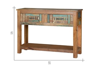 Console 2 tiroirs - Multicolore
