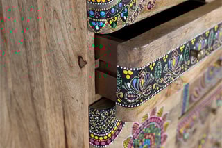 Commode 11 tiroirs - Naturel
