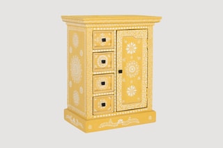Commode 1 porte en manguier - 58 x 72 x 35 cm