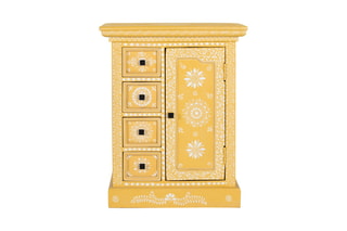 Commode 1 porte en manguier - 58 x 72 x 35 cm