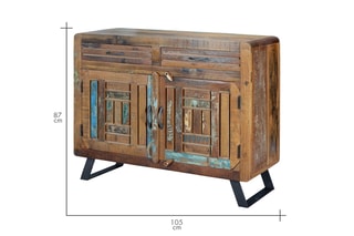 Commode 2 portes - Marron