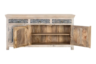 Buffet 3 portes en manguier - 180 x 90 x 40 cm